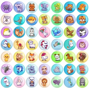 پیکسل خندالو مدل حیوانات کیوت و بامزه کد 139 مجموعه 49 عددی