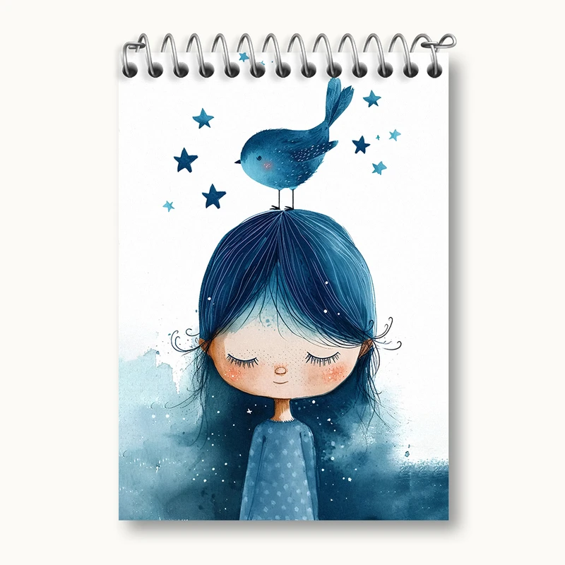 دفتر یادداشت 50 برگ خندالو طرح دخترانه کد N3017