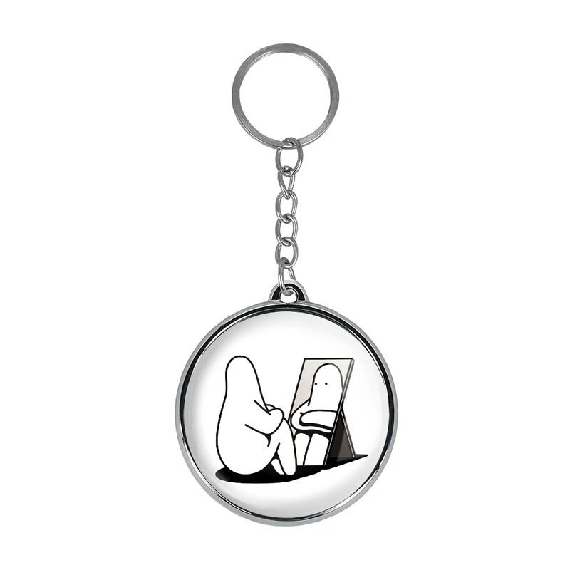 جاکلیدی خندالو طرح تنبل خسته مدل دوطرفه کد 2942329424