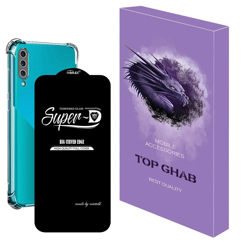 کاور تاپ قاب مدل 2SDJ مناسب برای گوشی موبایل سامسونگ Galaxy A50 به همراه محافظ صفحه نمایش