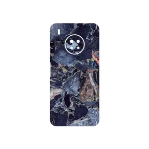 MAHOOT Broken black marble Cover Sticker for Huawei Y9a