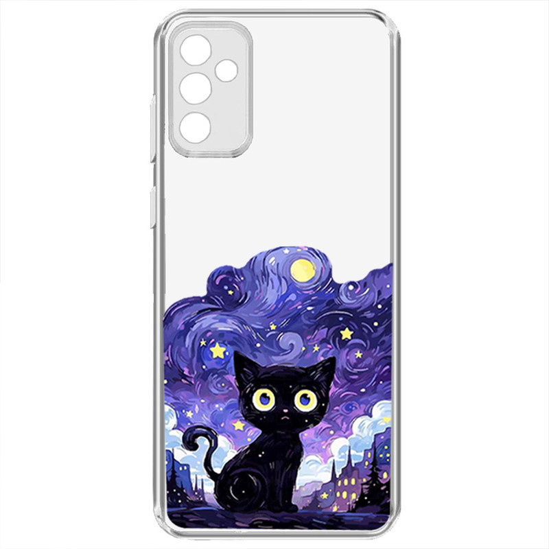 کاور طرح Purple Cat مناسب برای گوشی موبایل سامسونگ Galaxy A05s
