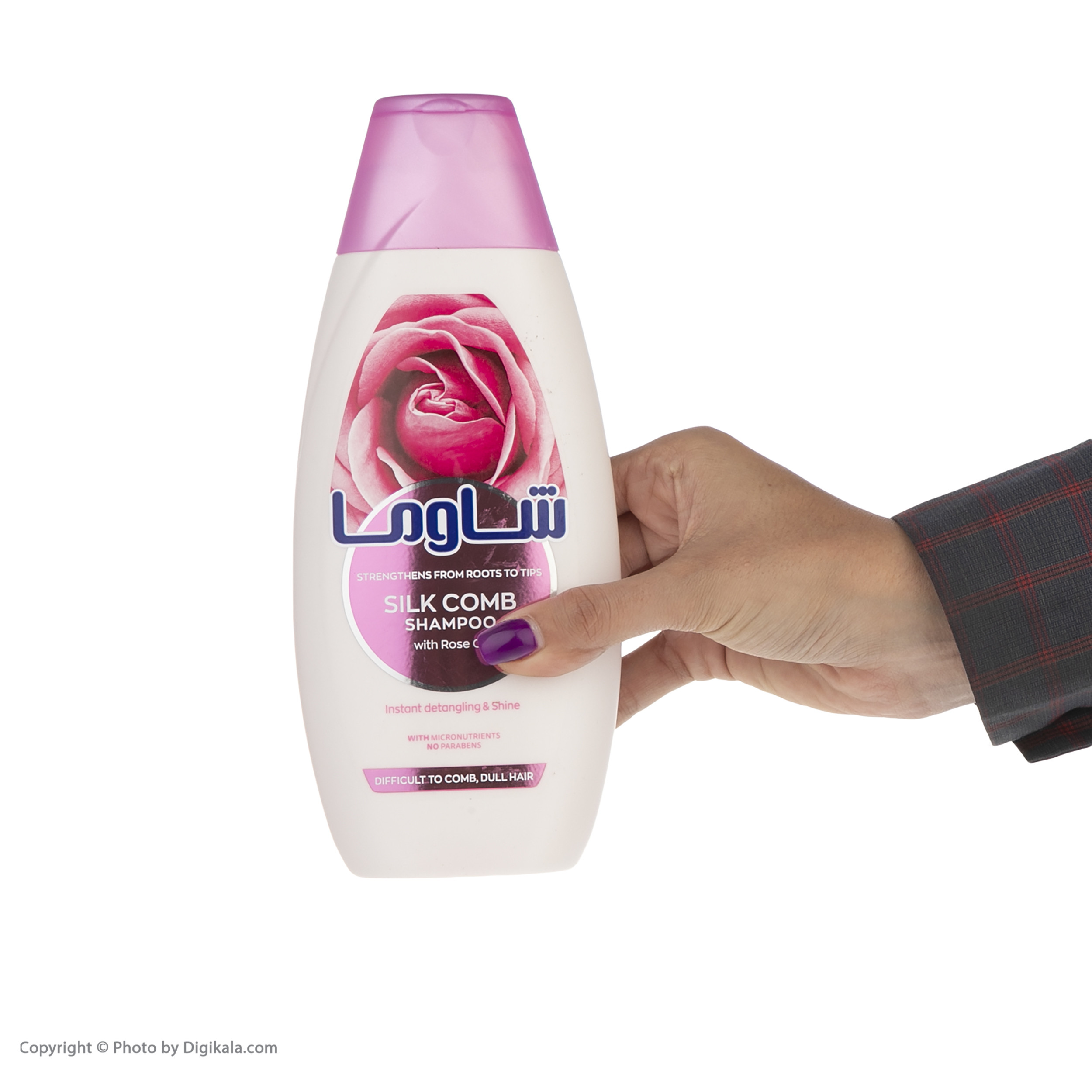 شامپو مو شاوما مدل Silk Comb حجم 400 میلی لیتر
