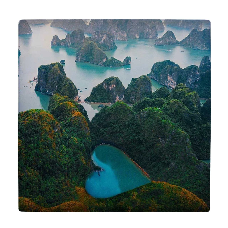  زیر لیوانی طرح منظره جنگل و دریاچه کد    3540250_1407