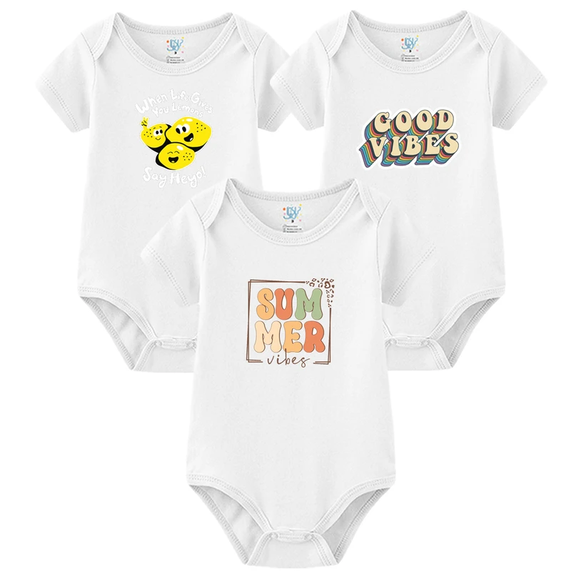 بادی آستین کوتاه نوزادی نیل کوک مدل Sum Vibe Blank مجموعه 3 عددی