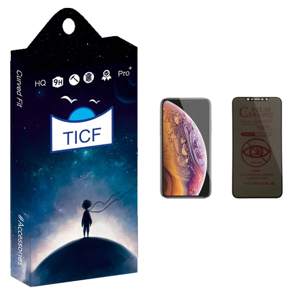 محافظ صفحه نمایش حریم شخصی تی ای سی اف مدل +HD مناسب برای گوشی موبایل اپل iPhone XS Max