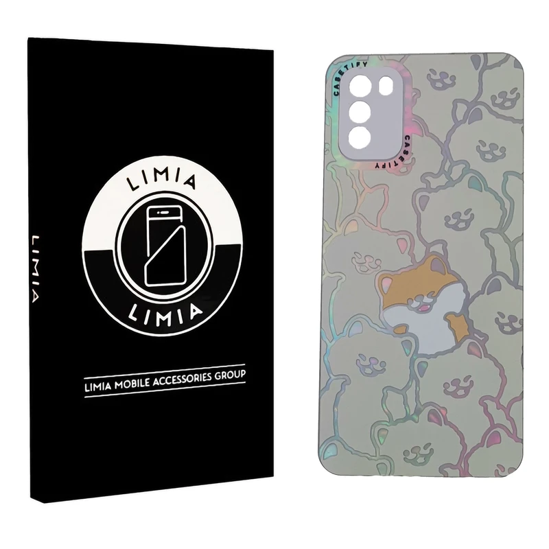 کاور لیمیا مدل فانتزی لنزدار طرح عروسکی شبرنگی مناسب برای گوشی موبایل سامسونگ Galaxy A03s