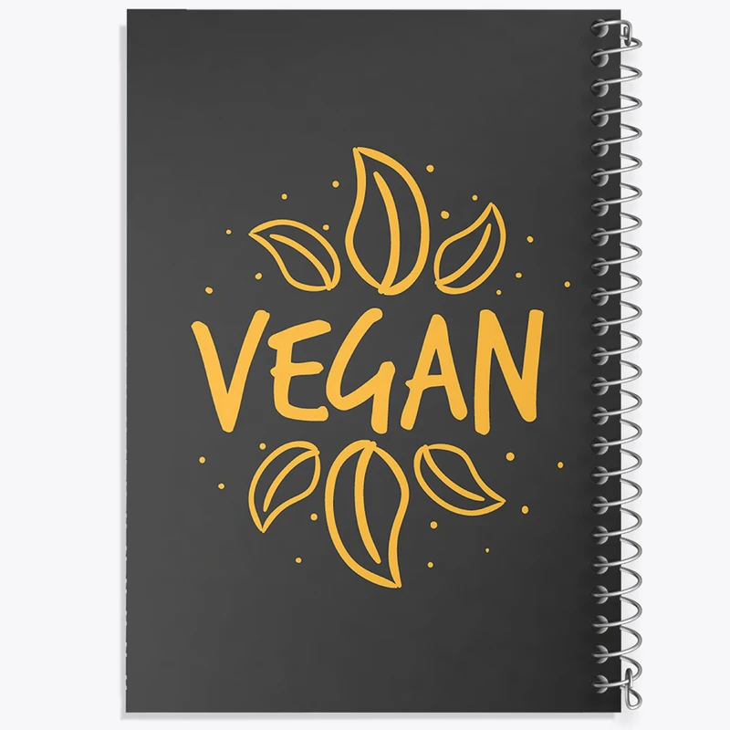 دفتر ژورنال نویسی 50 برگ خندالو مدل نقطه ای طرح وگن Vegan کد 31127