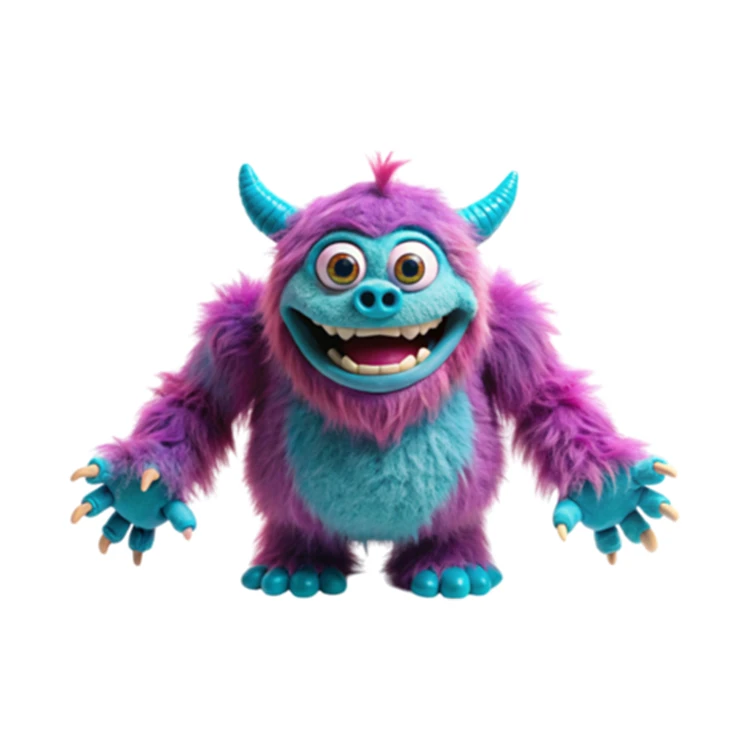 استیکر پارچه و لباس پاد آفرین مدل هیولا کارتونی کد 142