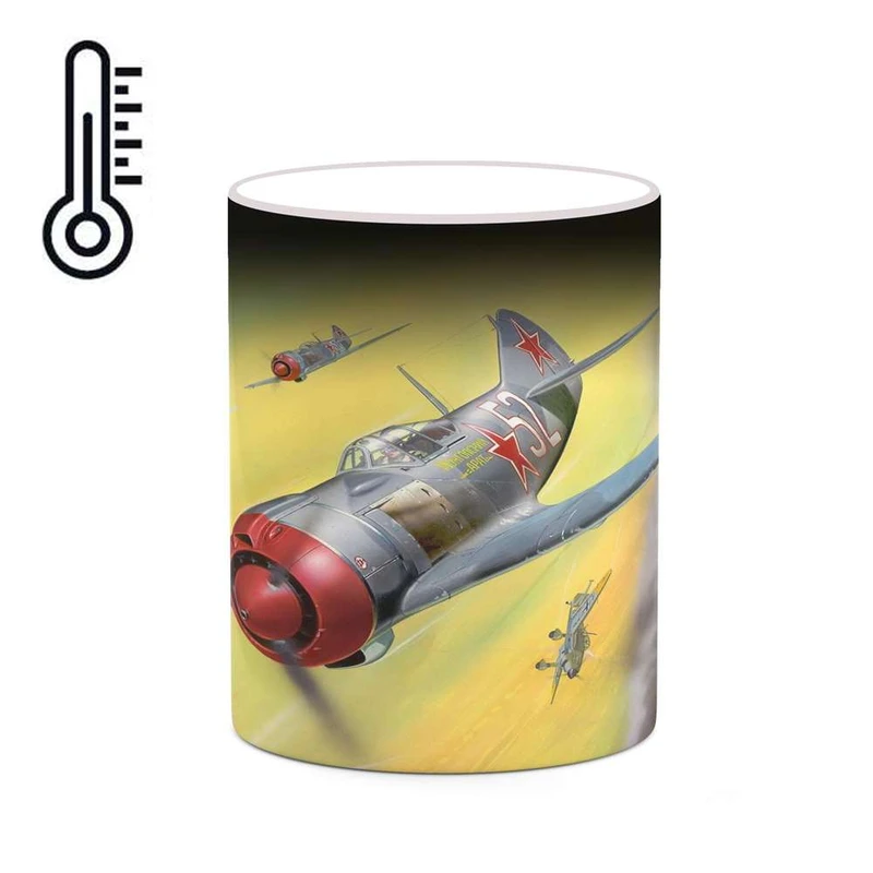 ماگ حرارتی کاکتی مدل هواپیمای جنگنده کد mgh20392