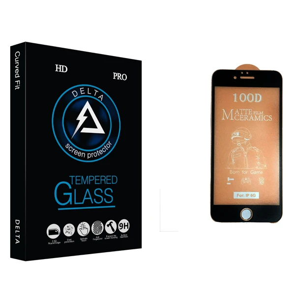 محافظ صفحه نمایش مات دلتا مدل HD مناسب برای گوشی موبایل اپل iphone 6/6S