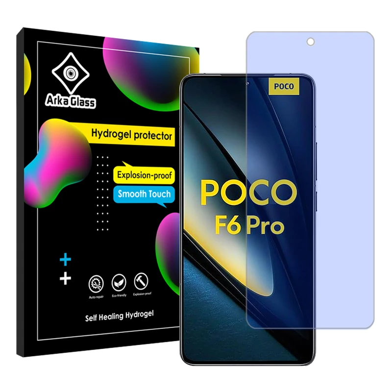 محافظ صفحه نمایش آنتی بلو آرکا گلس مدل Tough مناسب برای گوشی موبایل شیائومی Poco F6 Pro