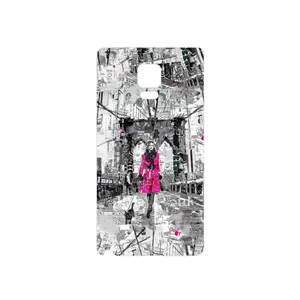 MAHOOT Collage of Catwalk Bridge Cover Sticker for Samsung Galaxy Note Edge