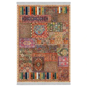 فرش پارچه‌ای دفه مدل فرشینه طرح مدرن کد 834