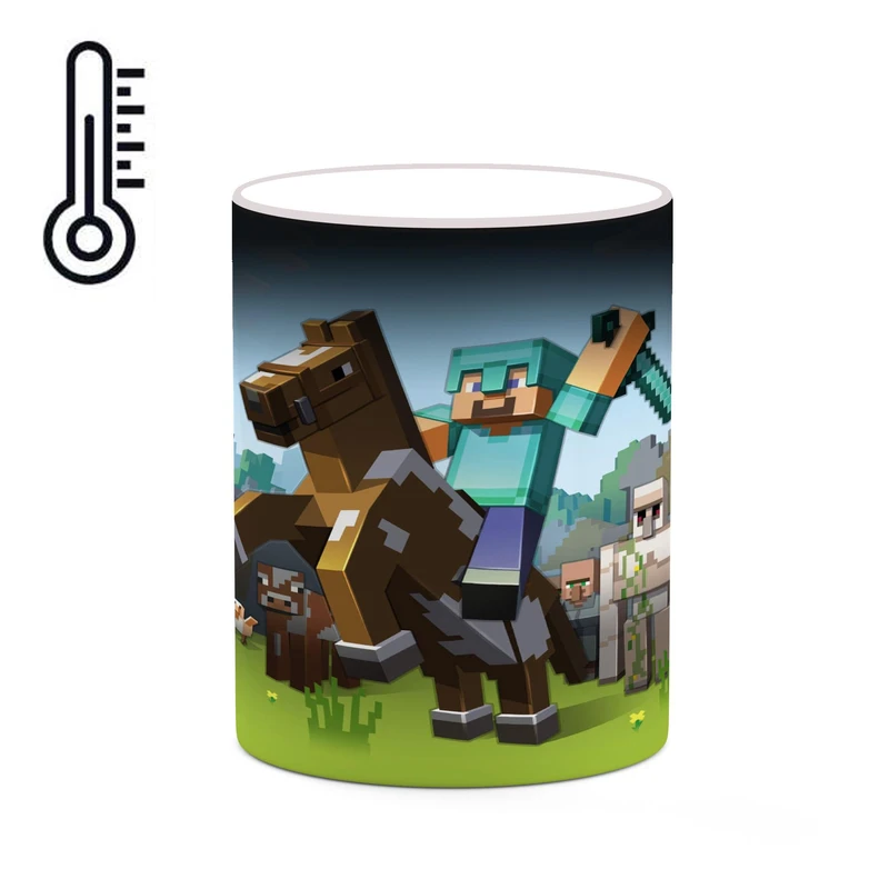 ماگ حرارتی کاکتی طرح ماینکرافت minecraft مدل mgh41264