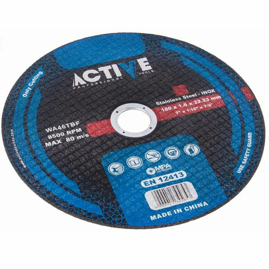 صفحه فرز استیل بر اکتیو تولز مدل 180X1.6 بسته 5 عددی