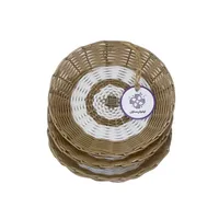 سبد حصیر بافی ارغوان سازان&nbsp;مدل بهار مجموعه 3 عددی