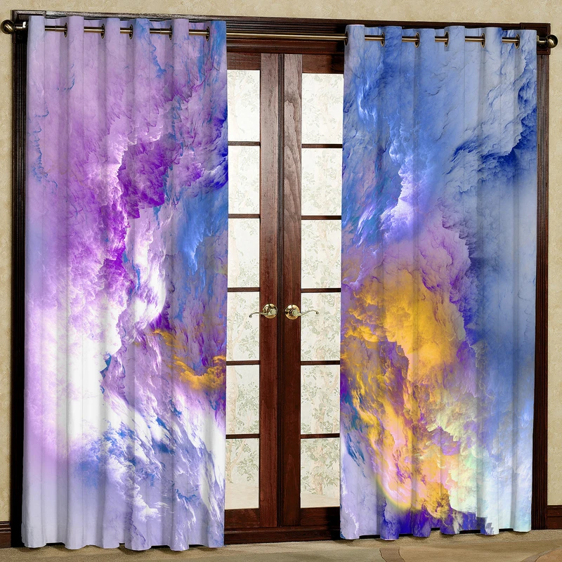 پرده مدل چاپی هازان طرح سنگی سایز 280x140 سانتی متر