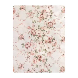 ملحفه آدنو مدل گلزار کد IR170 دونفره سایز 170x240 سانتی متر