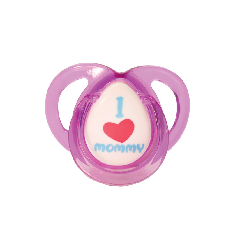 پستانک ارتودنسی یومامی مدل کلاسیک دسته دار طرح I Love Mommy