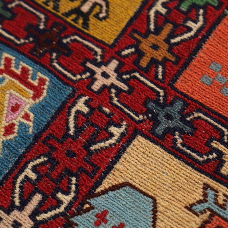 گلیم دستبافت نیم متری مدل ورنی کد 4030910