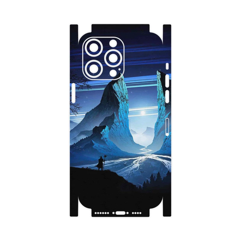 برچسب پوششی ماهوت مدل Blue Mountains Digital Art-FullSkin مناسب برای گوشی موبایل اپل iPhone 14 Pro Max