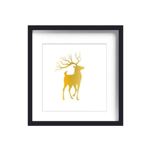تابلو طلاکوب زرکات طرح گوزن مدل deer