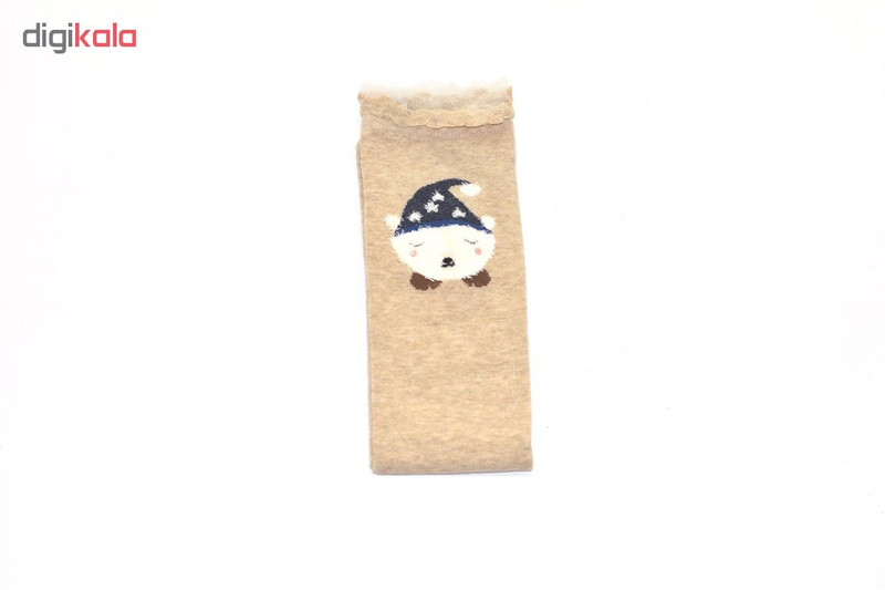 جوراب بچه گانه ساق بلند مدل D105Beige جوراب بچه گانه ساق بلند مدل D105Beige
