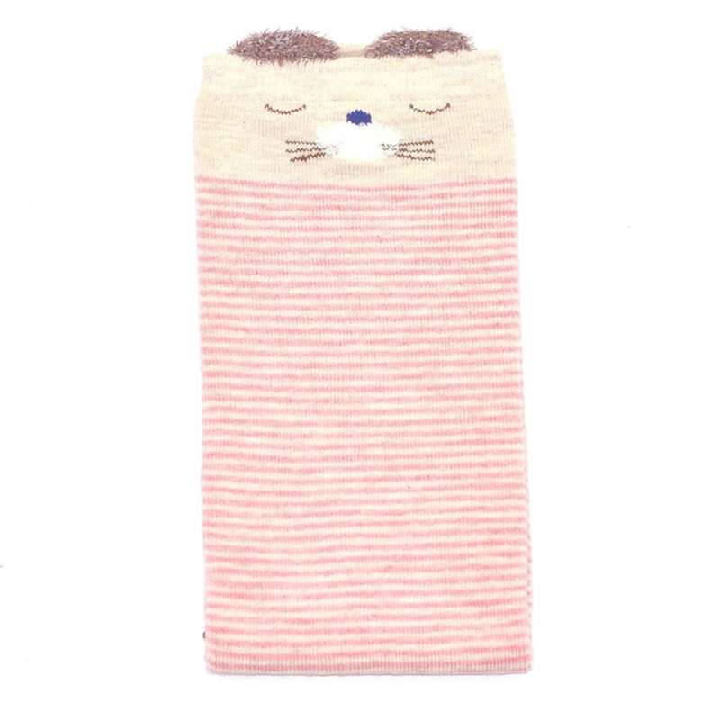 جوراب بچه گانه ساق بلند مدل D105PinkStriped جوراب بچه گانه ساق بلند مدل D105PinkStriped