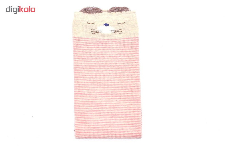 جوراب بچه گانه ساق بلند مدل D105PinkStriped جوراب بچه گانه ساق بلند مدل D105PinkStriped