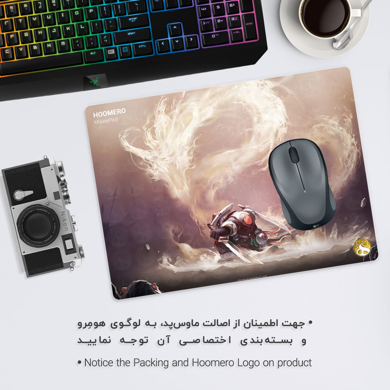 ماوس پد هومرو طرح بازی Warcraft مدل A1951 1