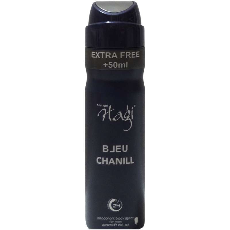 اسپری خوش بو کننده بدن و ضدتعریق مردانه هاگی مدل BLEU DE CHANEL حجم 275 میلی لیتر