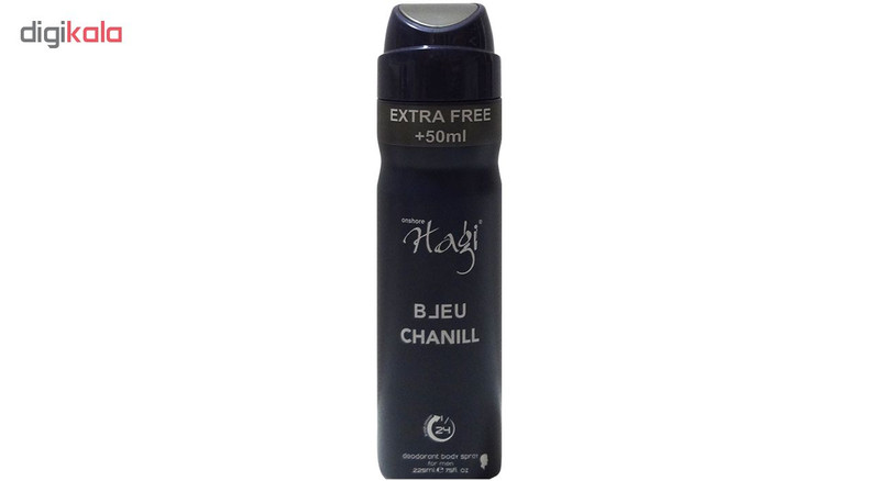 اسپری خوش بو کننده بدن و ضدتعریق مردانه هاگی مدل BLEU DE CHANEL حجم 275 میلی لیتر