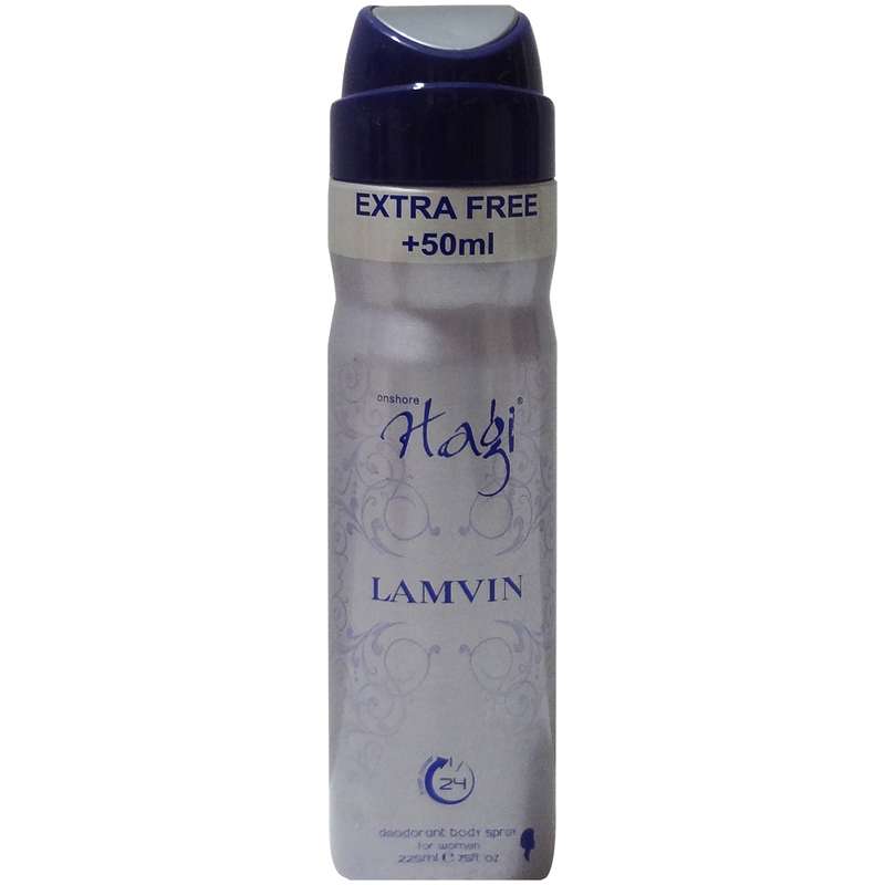 اسپری خوش بو کننده بدن و ضدتعریق زنانه هاگی مدل LANVIN حجم 275 میلی لیتر اسپری خوش بو کننده بدن و ضدتعریق زنانه هاگی مدل LANVIN حجم 275 میلی لیتر