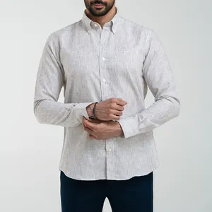 پیراهن آستین بلند یقه دکمه دار مردانه ام کی مدل 1888