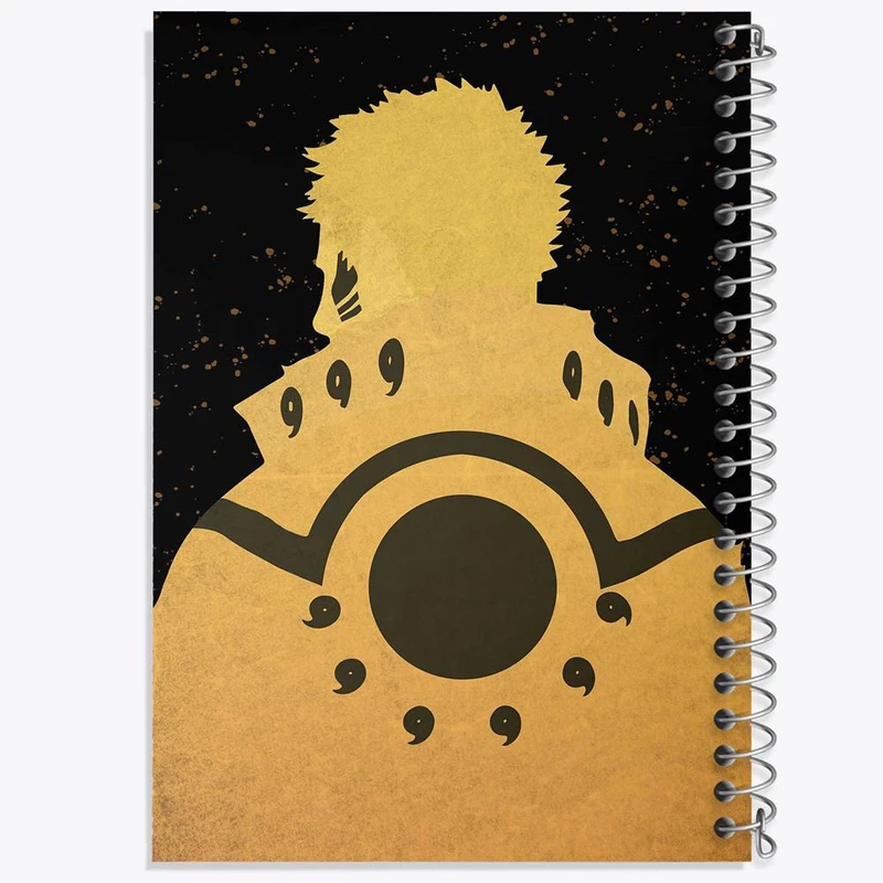 دفتر نقاشی 50 برگ خندالو مدل ناروتو اوزوماکی انیمه ناروتو Naruto کد 11283