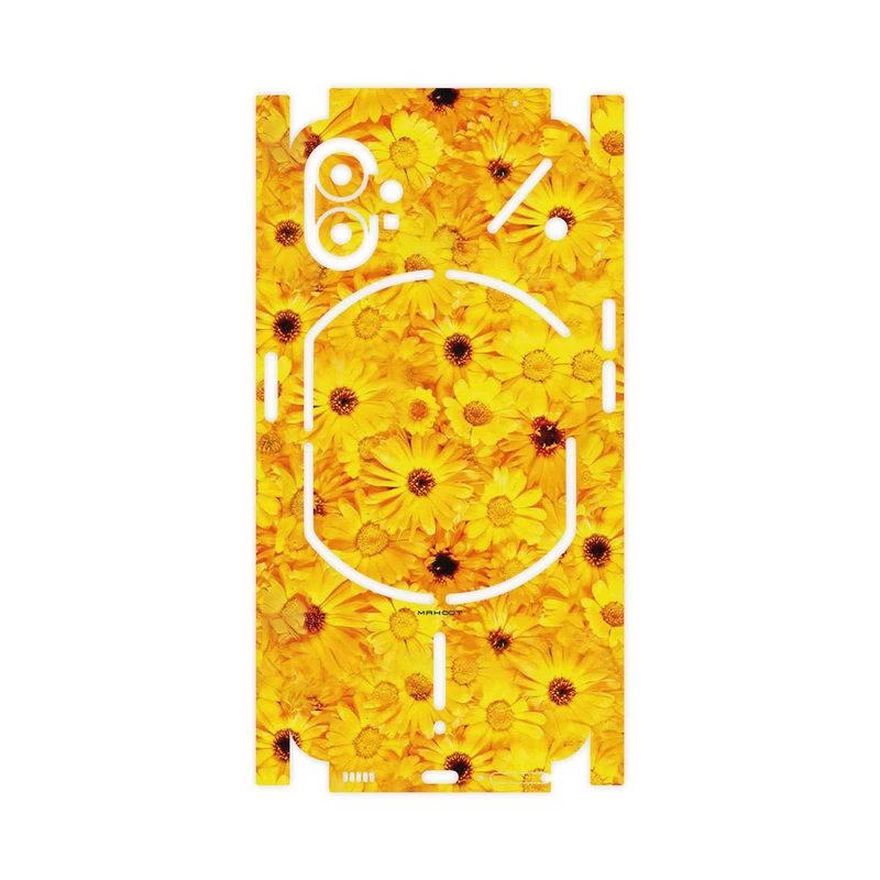 برچسب پوششی ماهوت مدل Yellow_Flower-FullSkin مناسب برای گوشی موبایل ناتینگ Phone 1