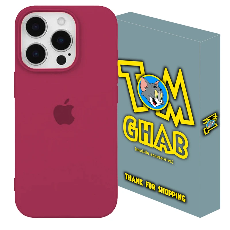 کاور تام قاب مدل سیلیکونی بدون محافظ لنز کد Clkb مناسب برای گوشی موبایل اپل iPhone 16 Pro Max