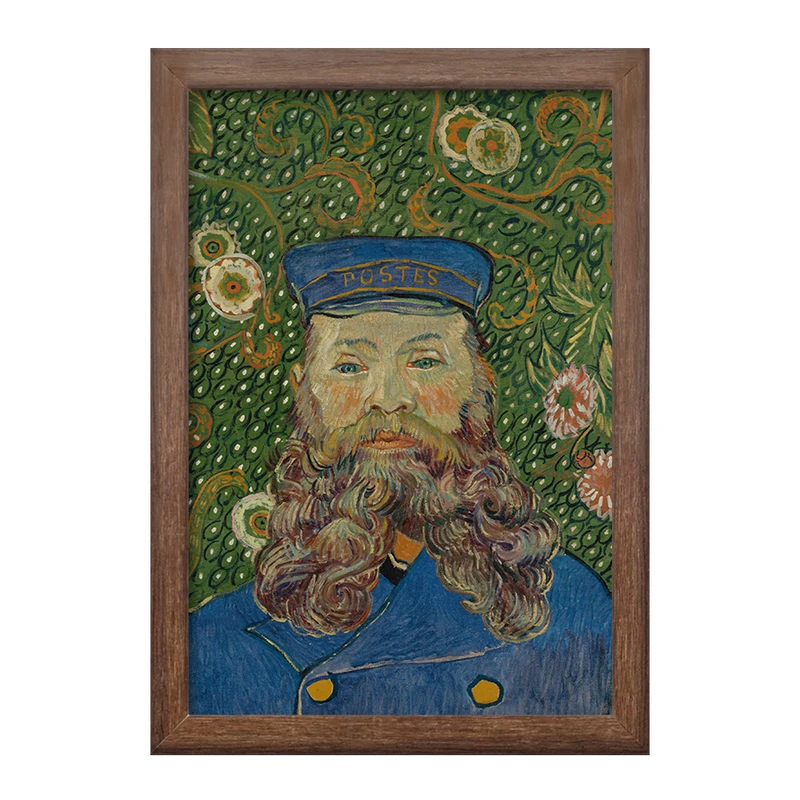 تابلو خندالو طرح پرتره جوزف رولین ونسان ونگوگ (Van Gogh) کد 36812