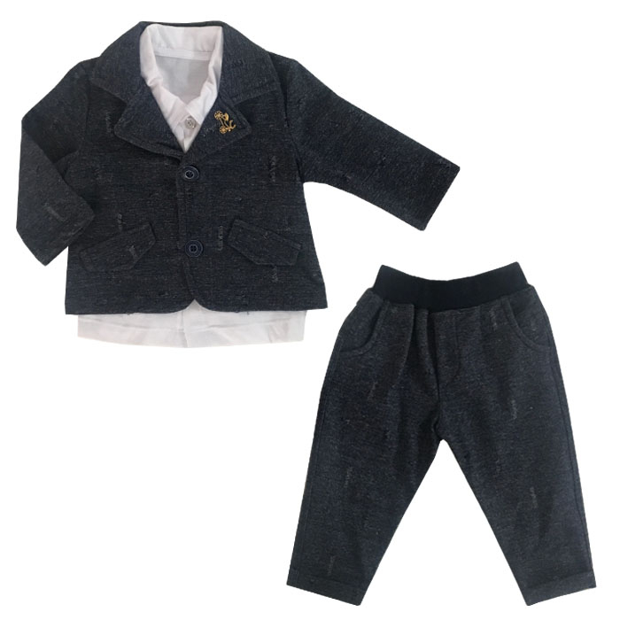 ست 3 تکه لباس نوزادی پسرانه کد 202