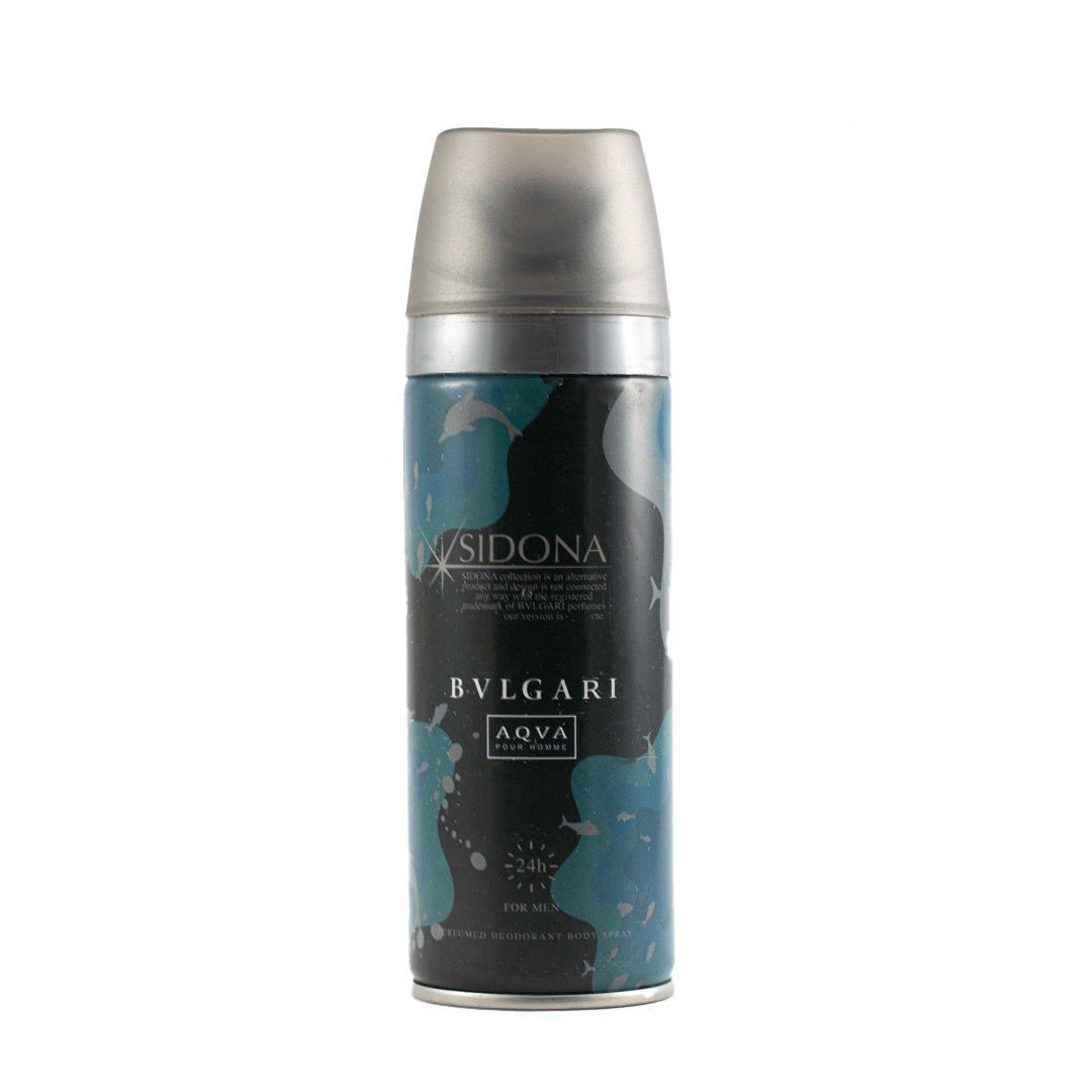 اسپری خوشبو کننده بدن مردانه سیدونا مدل Bvlgari Aqva حجم 200 میلی لیتر اسپری خوشبو کننده بدن مردانه سیدونا مدل Bvlgari Aqva حجم 200 میلی لیتر