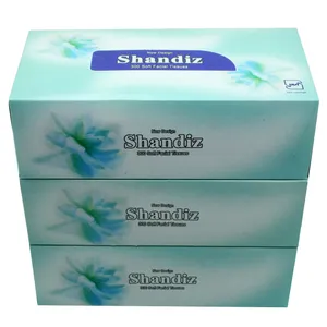 دستمال کاغذی 150 برگ شاندیز طرح کلاسیک بسته 3 عددی