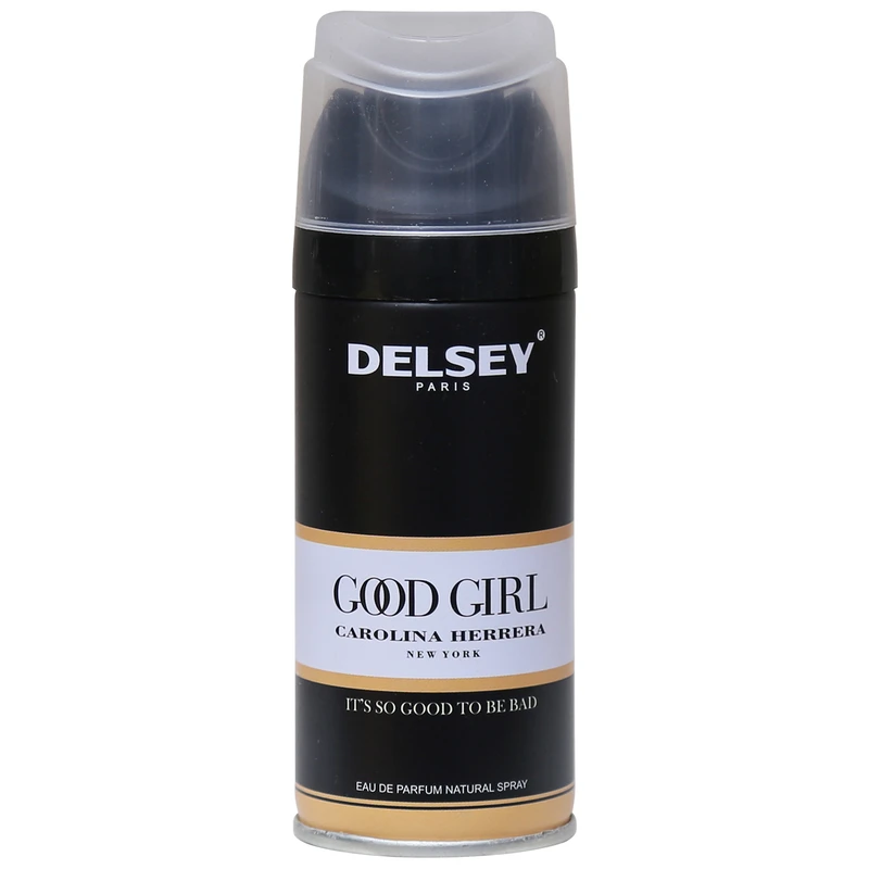 اسپری خوشبو کننده بدن زنانه دلسی مدل GOOD GIRL حجم 150 میلی لیتر