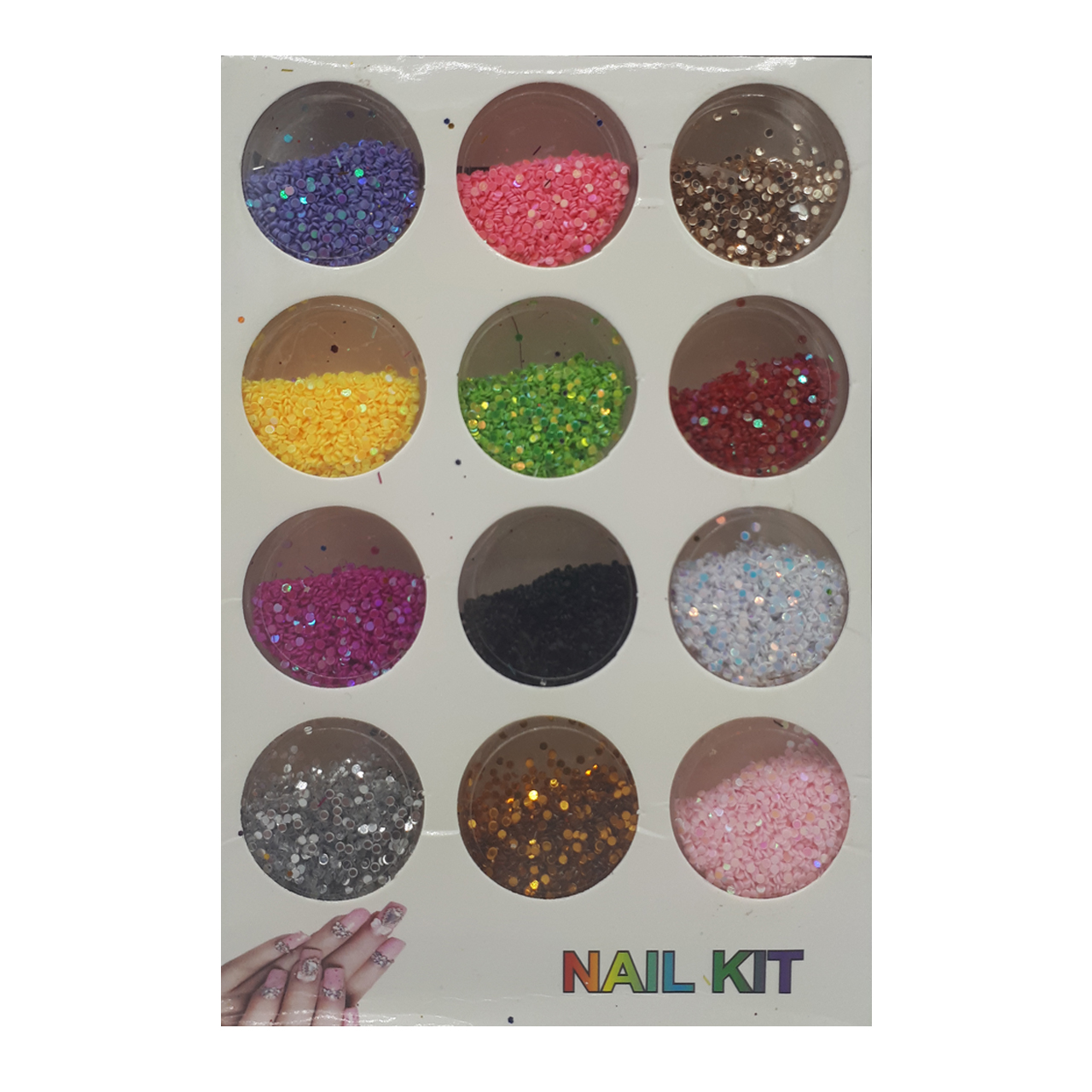 پک تزئین ناخن مدل Nail Kit-3 مجموعه 12 عددی