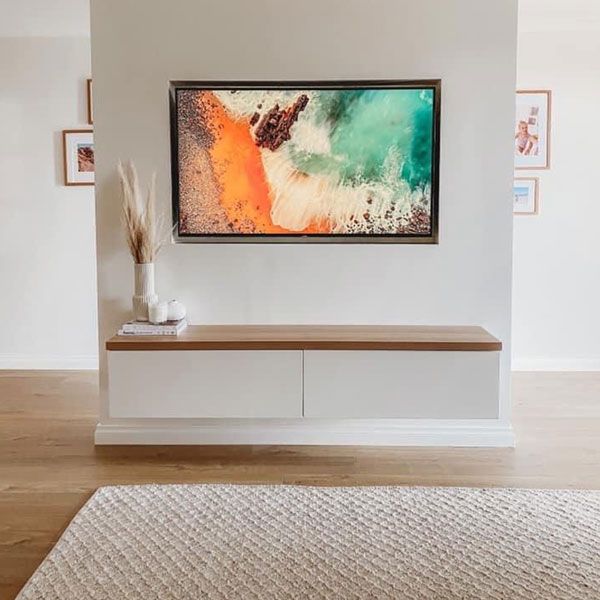 میز تلویزیون دیواری مدل ZF3161 مناسب برای تلویزیون تا 47 اینچ