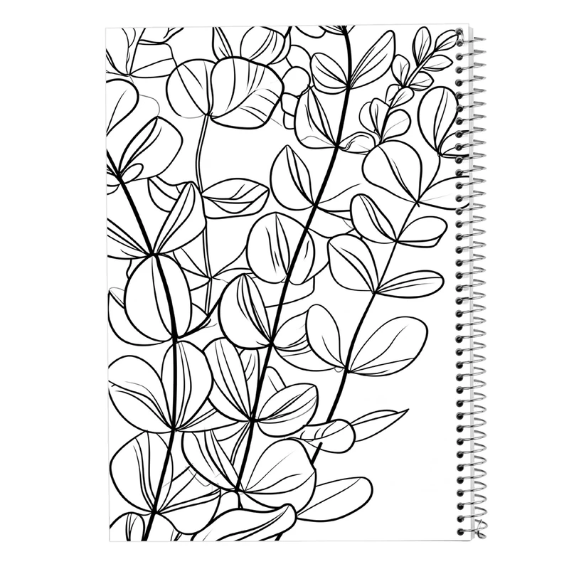 دفتر مشق 50 برگ مدوپد مدل گل کد DF13874