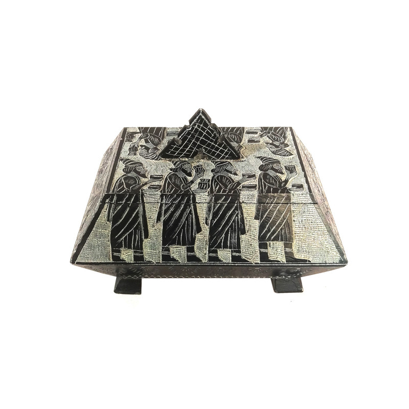 جعبه سنگی لوح هنر طرح هخامنشی کد 657 سایز 5×12×12