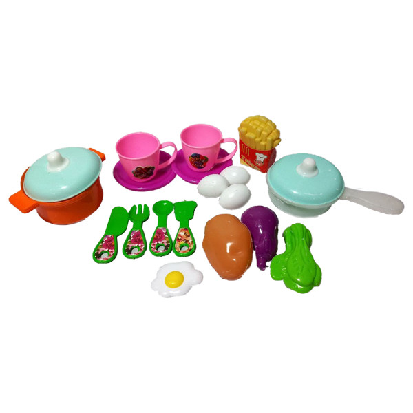 ست اسباب بازی لوازم خانه مدل سرویس آشپزی ماشینی