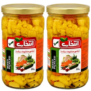 ترشی مخلوط درشت انتخاب - 640 گرم بسته 2 عددی