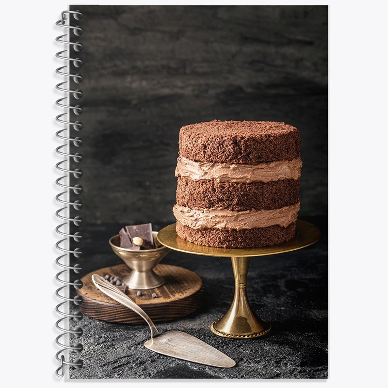 دفتر لغت 50 برگ خندالو طرح کیک و شیرینی کد F2371